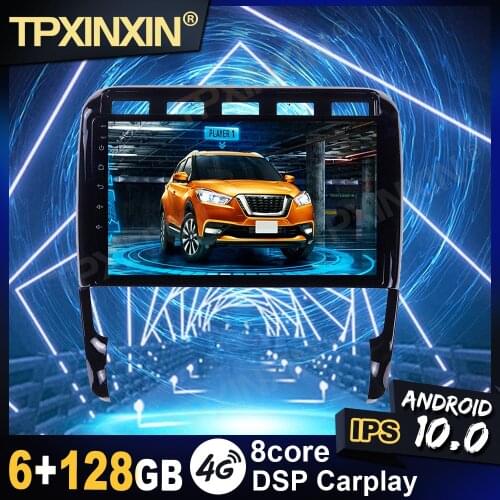 IPS Android 10 6+128G Carplay For Porsche Cayenne 2002-2010 Bluetooth DSP Multimedia Player Radio Tape Recorder Video Navi GPS