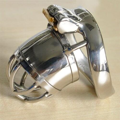 Real Stainless steel Cock Cage Male Chastity Device chastity Belt Penis cage 231-2