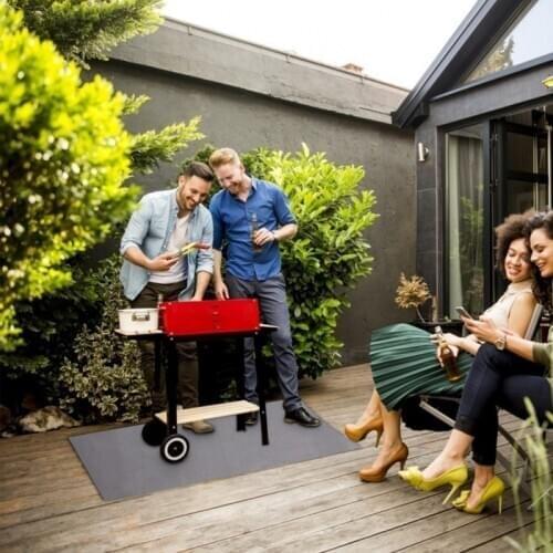 Glass Fiber Flame Retardant Barbecue Fire Blanket Insulation Mat Outdoor Camping Fire Cloth High Temperature Anti Scald Newest