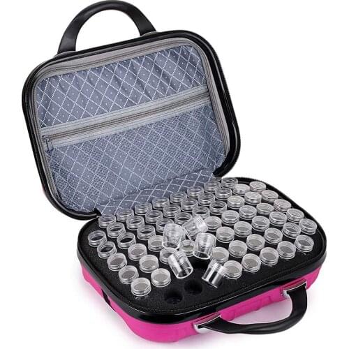 PDMDOG 132 Bottles Diamond Painting Tools Storage box Diamond Embroidery Accessories Carry Case Hand bag Mosaic Container