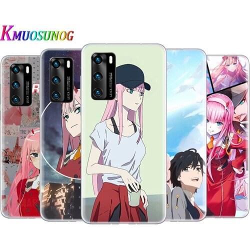 Transparent Cover Darling in the FranXX For Huawei P40 Lite E P30 P20 P10 P9 P8 Pro Plus Lite mini 2019 Phone Case