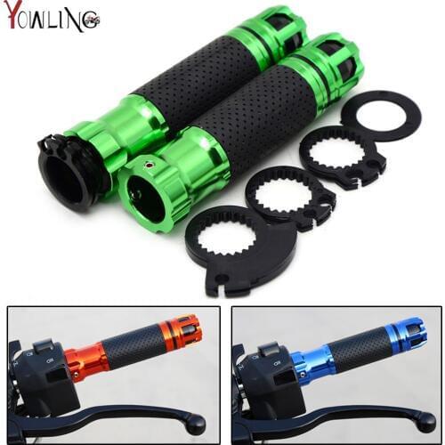 Motorcycle handlebar grips handle bar ends 7/8"22mm hand cap FOR KAWASAKI ZX-6R ZX-10R ZX-12R ZZR1400 Z750 Z750S Z900 Z1000SX