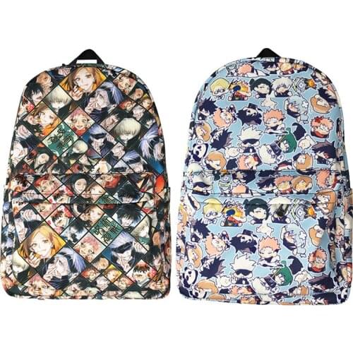 2Kinds Jujutsu Kaisen Itadori Yuji Fushiguro Megumi Kugisaki Nobara Gojo Satoru Inumaki Toge Backpack Knapsack Student Pack Bag