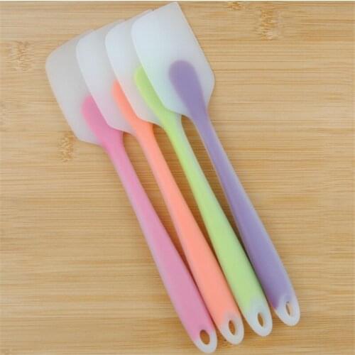Silicone rubber baking pastry spatulas small translucent baking pastry spatulas