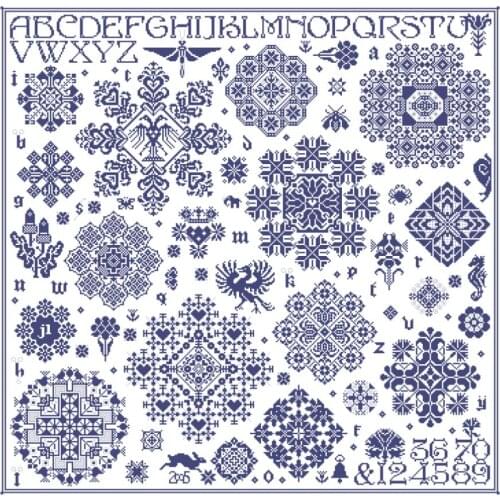 Snowflake cross stitch package winter snow 18ct 14ct 11ct white fabric cotton silk thread embroidery DIY handmade needlework