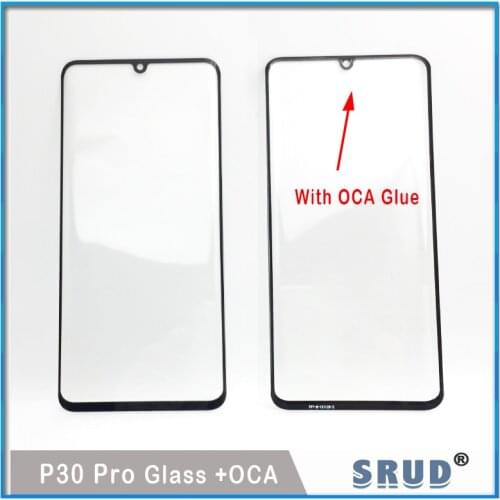 5pcs 2 in 1 LCD Front Touch Screen Glass Lens With OCA Adhesive For Huawei Hua wei P30 Pro P30lite P20 P20P Outer Glass+OCA film