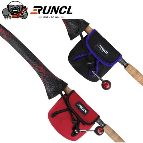 RUNCL Portable Fishing Reel Bag Protective Case Cover for Drum/Spinning/Raft Reel Fishing Pouch Bag Fishing Accessories
