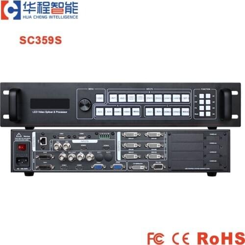Led display outdoor indoor usage led video processor support software control switching AMS-SC359S sdi led video processor