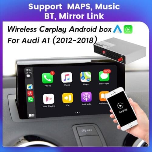 Video AI Box CarPlay Android Auto Supports Mirror Link Multimedia Android System For Audi A1 Q3 MMI 2G 3G MIB 2012 2013 2018