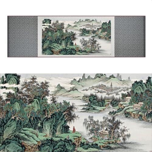 Top quality crane and great Wall Painting Home Office Decoration Chinese scroll painting Crane and tree painting 040702