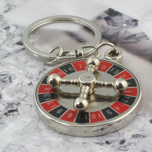 High quality Russian roulette keychain key ring llaveros hombre creative chaveiro portachiavi free shipping