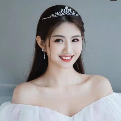 Luxury CZ Bridal Tiara Hair Crown Wedding Hair Accessories for Women Bridal Crowns and Tiaras Crystal Headband Party Jewelry