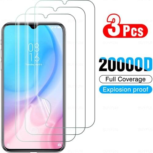 3Pcs Protective Hydrogel Film On The For Xiaomi 8 8Lite Screen Protector For Xiaomi 9Lite 10t lite CC9 CC9E Not Glass Cover Film
