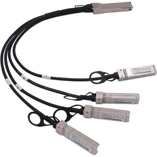 40G QSFP+ to 4x10G SFP+ Passive Direct Attach Copper Breakout Cable Compatible for Cisco 40G QSFP+ DAC Breakout Cable 0.5 meter