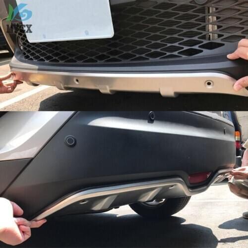 Stainless Steel Accessories Exterior Front & Rear Skid Plate Bumper Board 2PCS Fit For Toyota C-HR CHR 2016 2017 2018 2019 2020