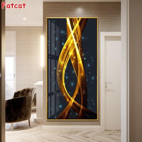 DIY Diamond Embroidery,Round Diamond Nordic atmospheric aisle fortune tree Full rhinestone 5D Diamond painting PP2198