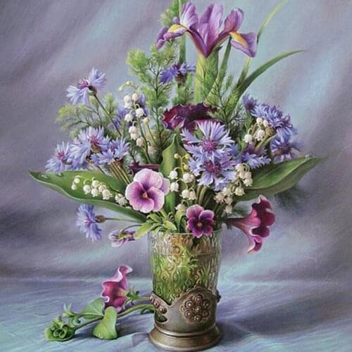 Diamond Painting Diamond Embroidery Full Pack 3D DIY Kit Diamond Mosaic Flower Decorative Rhinestone Diamond Mosaic