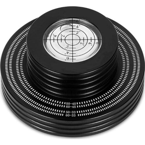 Aluminum Record Stabilizer Turntable Bubble Level LP Vinyl Disc Stabilizer