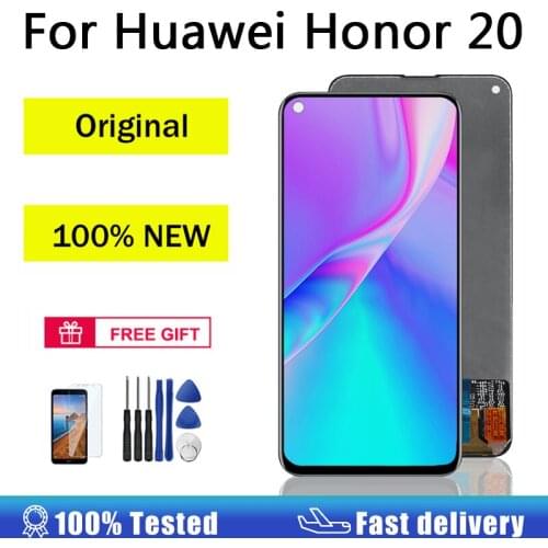 AUMOOK 6.26" Original for Huawei Honor 20 LCD Display Touch Screen Digitizer for Huawei Nova 5T LCD Replacement Display Parts