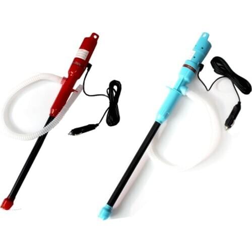12V/24V Car Charging Liquid Delivery Pump Hand Pump Liquid Transfer Water Gas Tool Gasoline Fuel Portable Car Siphon Hose Outdoo