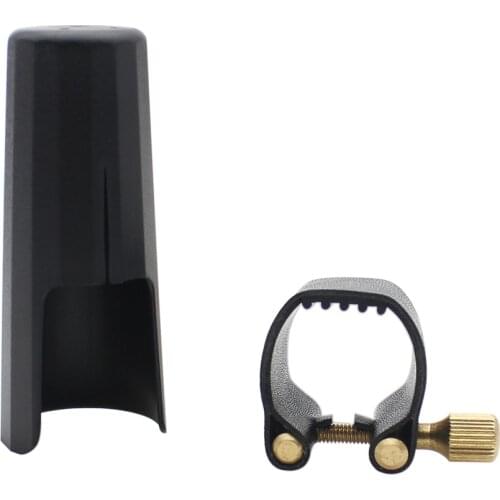 Leather Ligature Fastener with Plastic for Tenor Sax Saxphone Bakelite Mouthpiece