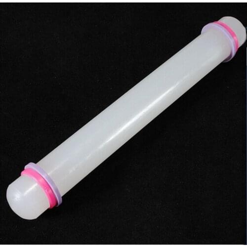 White 22cm Non-stick Glide Fondant Rolling Pin Fondant Cake Dough Roller Decorating Cake Roller Crafts Baking Cooking Tool