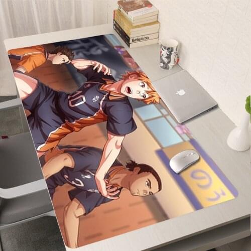 Large XL 80x30 Mousepad Gamer Gaming Mouse Pad Computer Accessories Keyboard Laptop Padmouse Speed Desk Mat Anime Haikyuu 90x40