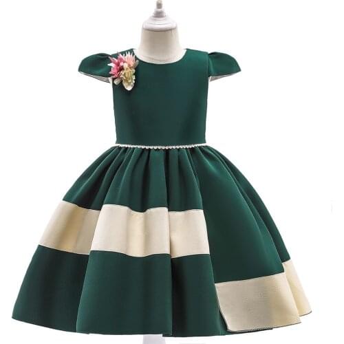 Baby Flower Wedding Christmas Party Tutu Dress Teenager Children Kids Elegant Vestidos for 3-10Years