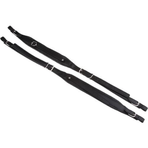 Double Layer Cowhide Instruments Belt with Buckle Bass Piano Accordion Changing Accessory