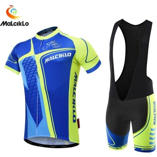 Malciklo Brand 2018 Breathable Cycling Jersey Sets Summer MTB Bicycle Clothing Maillot Ciclismo Bike Clothes Sportwear For Men