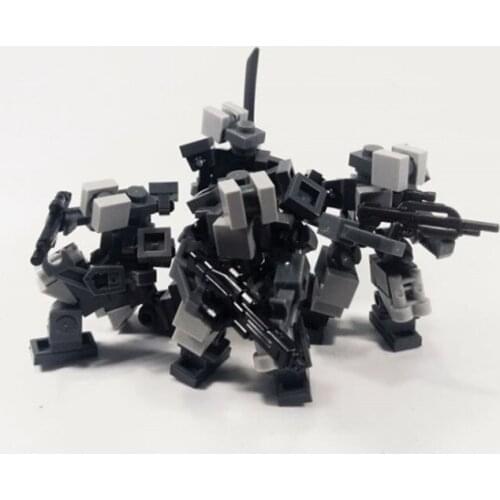 4Types/Set STEM MOC Mecha Model Small Particle Building Blocks Educational Toy Boys Gifts