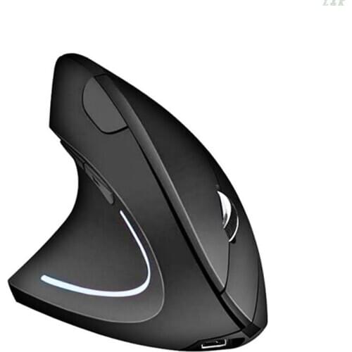 Left-Handed Mouse Rechargeable Ergonomic Vertical Mice with USB Receiver for PC 667C