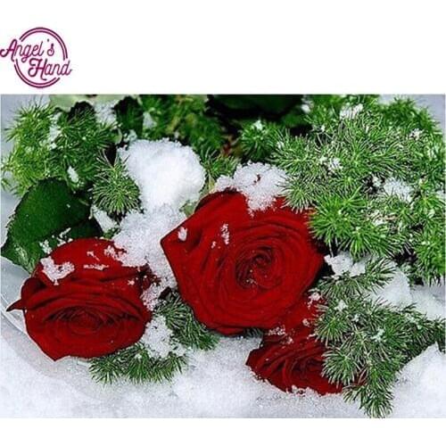 New style Snow rose diy 5d diamond embroidery sets lighthouse diamond square rhinestone fashion scenery mosaic painting