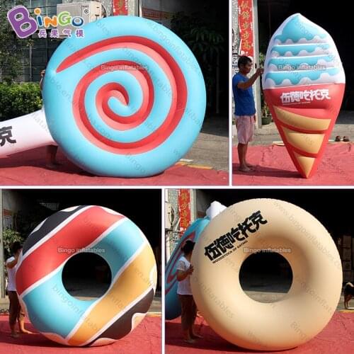 Dessert series inflatable model for decoration / PVC inflated ice cream / blow up lollipop / Donuts balloons for event - toys