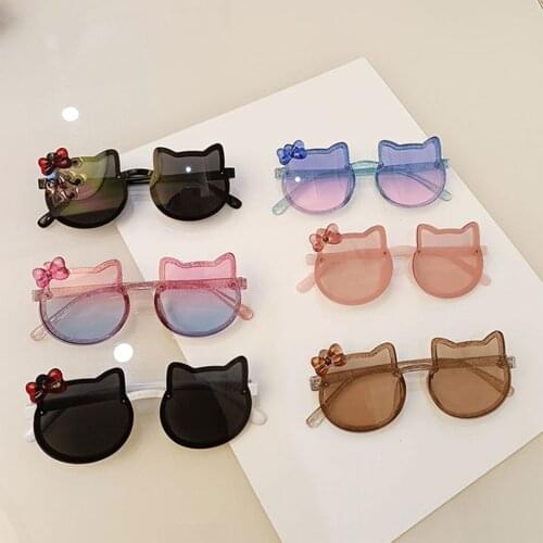 2021 New Infant Kids Baby Girls Boys Fashion Sunglasses Cartoon Bear Solid Sun Glasses Outdoor Beach protection Accessories