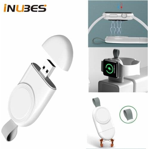 Portable Wireless Charger for IWatch SE 6 5 4 2 1 Charging Dock Station for Apple Watch Series 6 5 4 3 2 1 USB Charger Cable