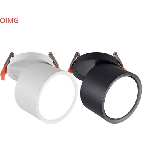 Dimmable Rotating LED COB Spot Light Ceiling lamp AC85-265V 10W 12W 15W 18W AC85V-285V Recessed Downlight Round LED Panel Light