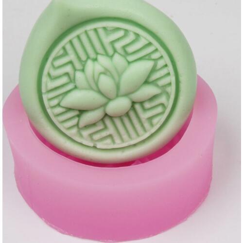 Lotus crafts silica gel soap mold DIY manual soap silicone mold flower pattern