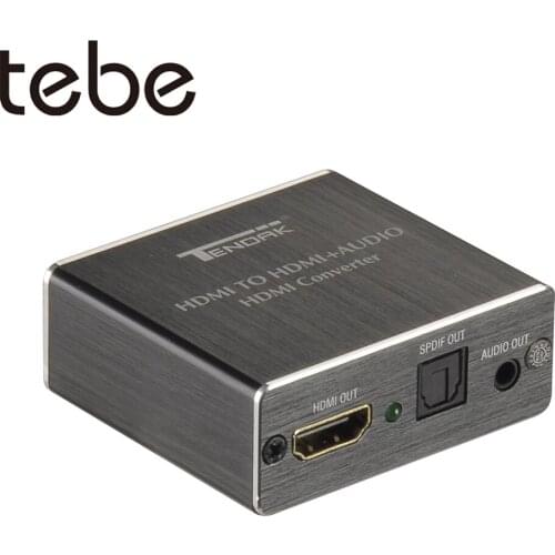 Tebe HDMI-Compatible Audio Extractor Converter Support 4K 60HZ HDMI to SPDIF/3.5mm Stereo Audio Splitter Adapter For PS4 TV DVD