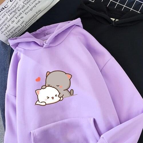 Cartoon Hoodie Women Funny Oversized Sweatshirt New Ulzzang Cute Couple Hoodies Harajuku Casual Long Sleeve Female Pullover Top