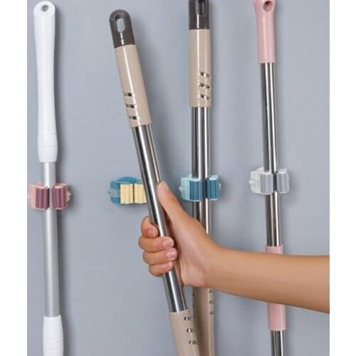 Multi-Purpose Hook Wall Mounted Mop Organizer Holder RackBrush Broom Hanger Hook
