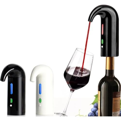 USB Charge Auto Wine Aerator Decanter Dispenser Portable Electric Wine Decanter Auto Aerator Red Wine Pourer Decanter Bar Tools