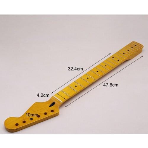 ST6 string yellow guitar neck plus maple ST neck 22 frets