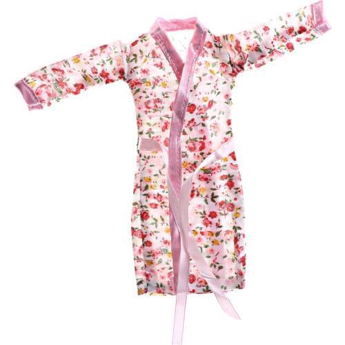 1 Set Lace Sexy Bedroom Pajamas Robe Nighty Bathrobe Clothes For Girl Dolls Robe Shorts For Ken BJD Doll Accessories Kids Gift