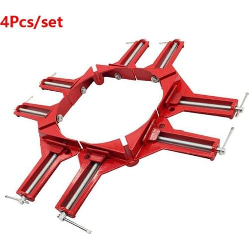 1PC Rugged 90 Degree Right Angle Clamp DIY Corner Clamps Aluminum Multifunction Locator Wood Working Right Angle Clamp