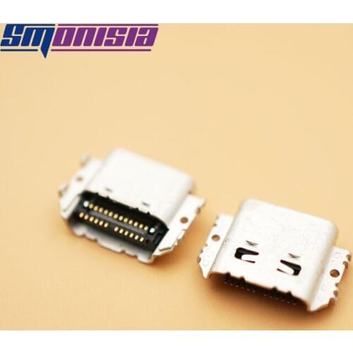 Smonisia 10pcs USB Type C Socket Connector Receptacle for MOTO XT1650 Usb Charging