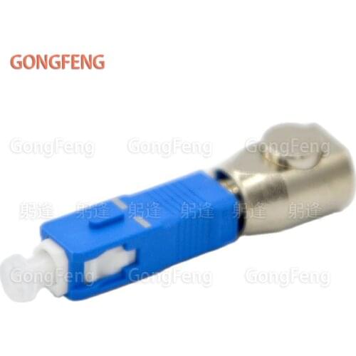10PCS NEW Optical Adapter Connector SC/UPC Circular Bare Fiber Flange Temporary Adapter OTDR test Fiber Coupler Wholesale