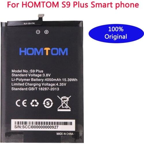 100% New High Quality Original homtom S9 Plus Battery 4050 mAh for HOMTOM S9 Plus Smart Phone