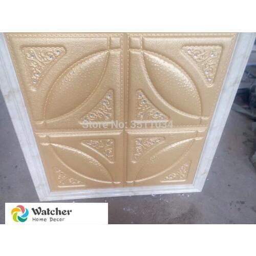 2018 new building material Waterproof PVC 3d Ceiling Decorative 3d Panel 1box 10pcs 40x40cm PVC Wall Panels For Bedroom TV Back