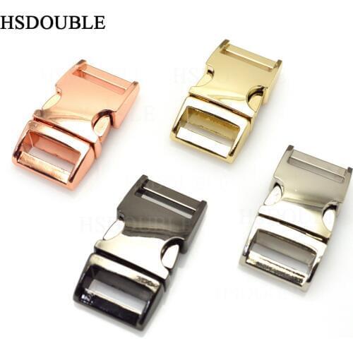 5/8"(16mm) 4 color metal paracord buckle side release buckle small dog collar clips Paracord Shackles Accessories